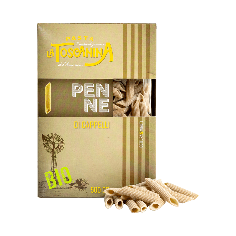 PENNE-CAPPELLI-TOSCANINA Penne di grano duro senza glifosate